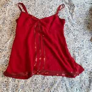 Express Red tank top blouse